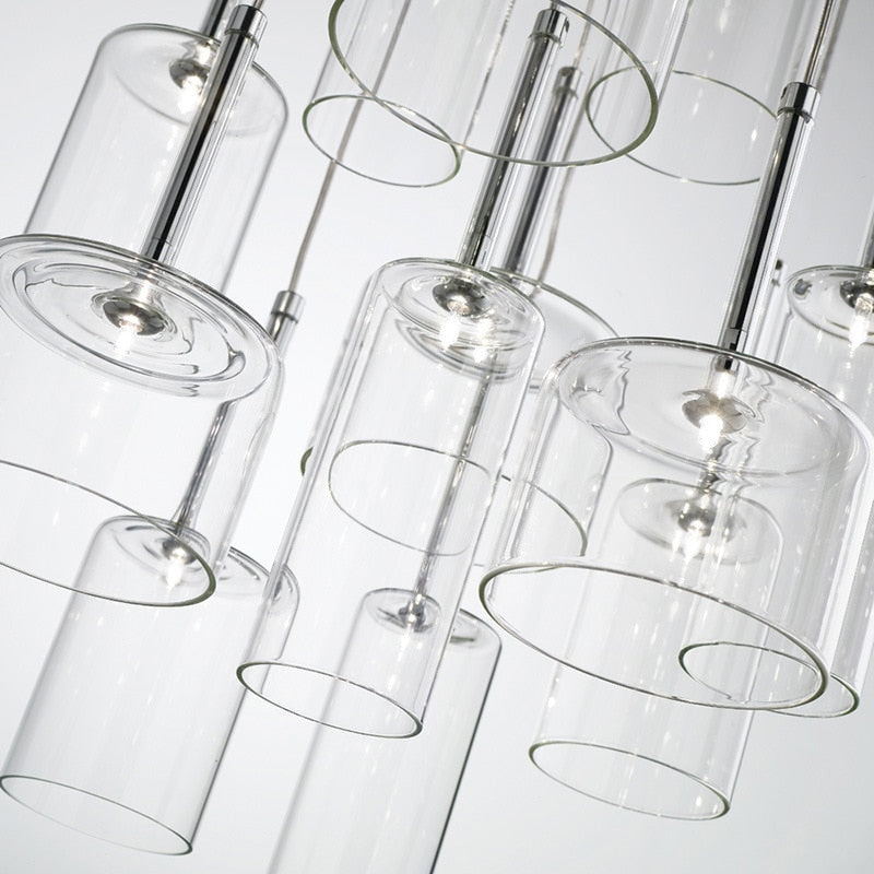 Lampes pendantes de table à manger accrochant des lampes pour la conception de suspension d'éclairage en verre de plafond